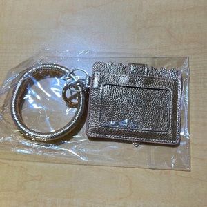 Little wallet with handle copper/bronze